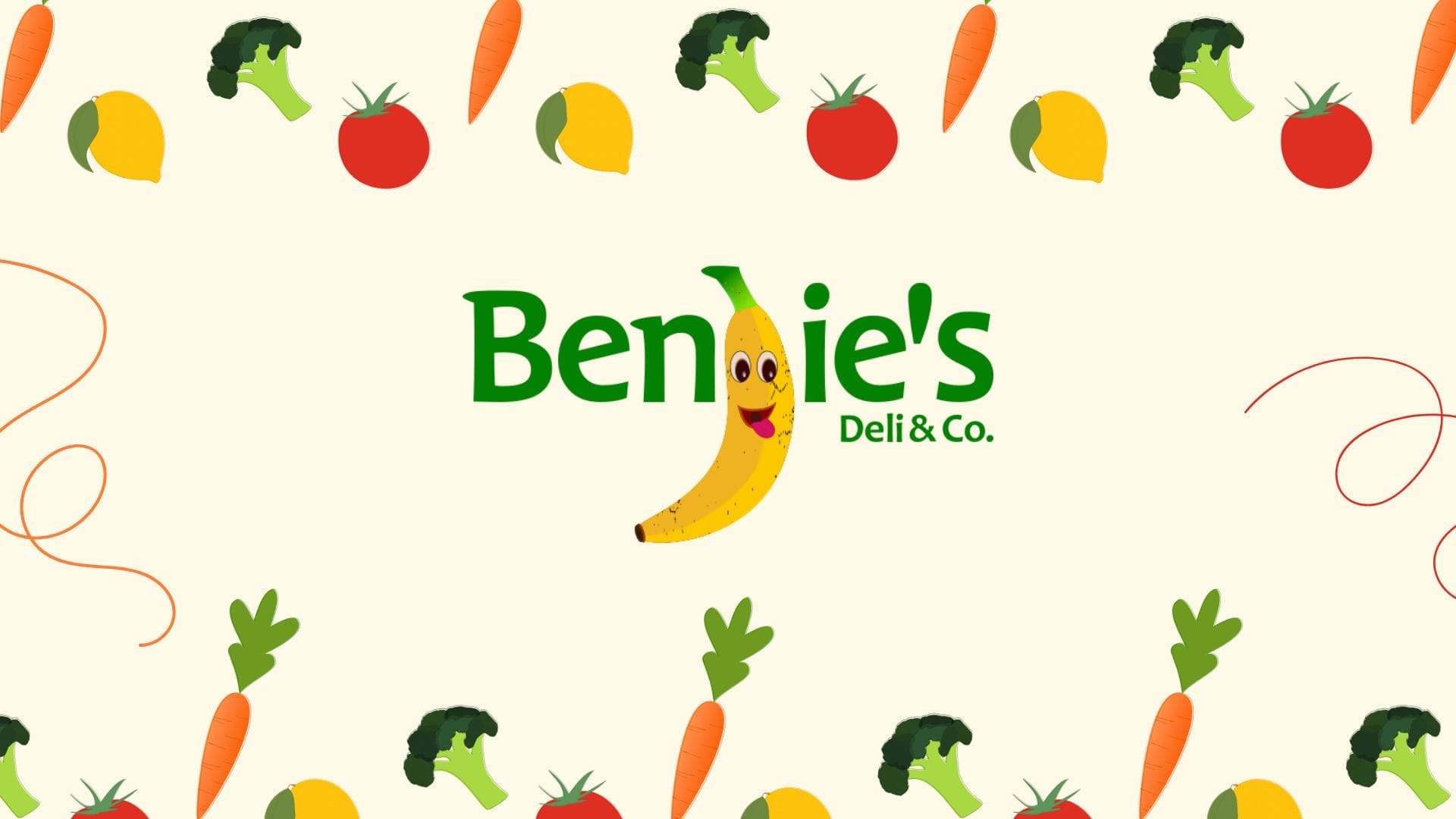 Benjie's Deli & Co. Illustrated Logo Cover