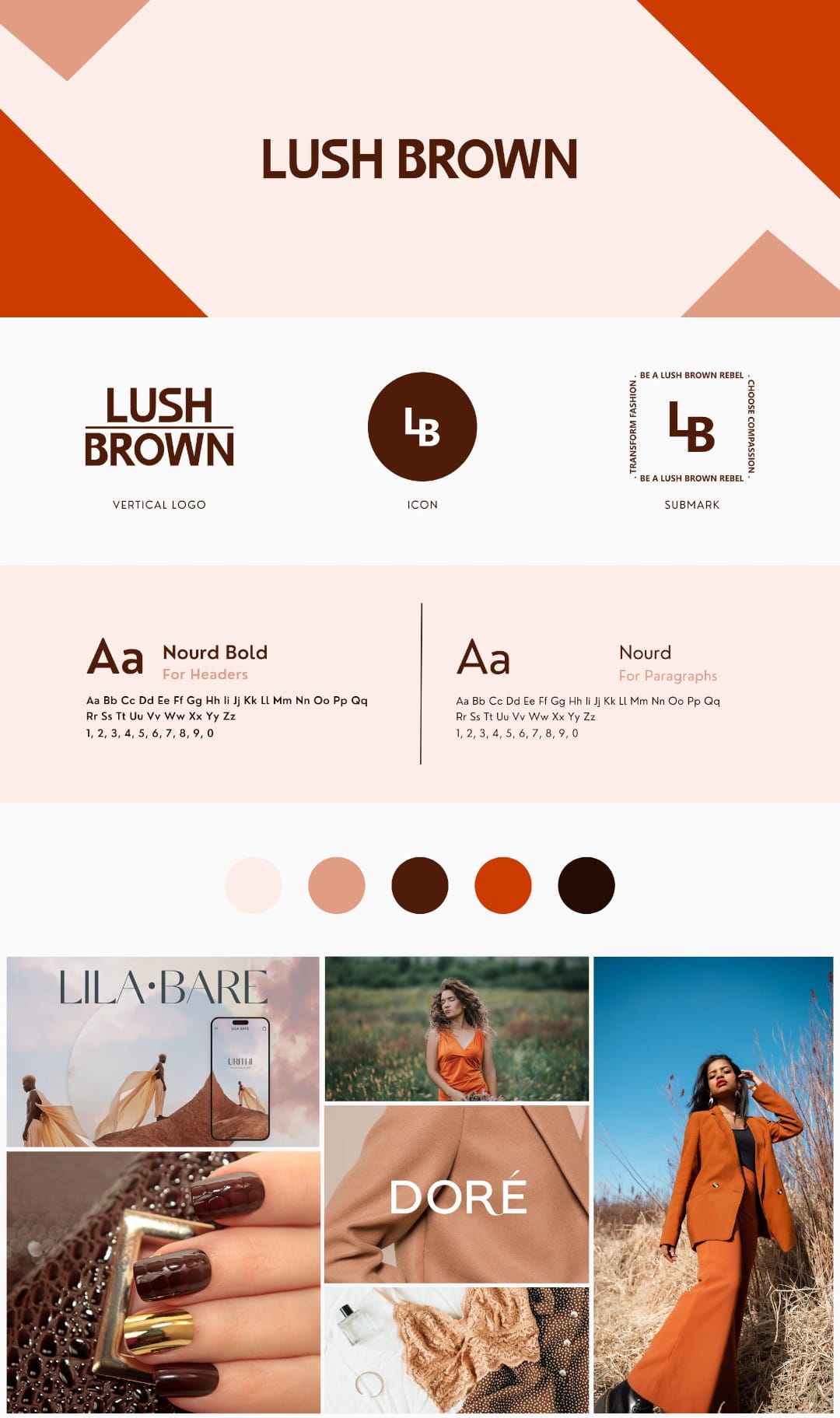Lush Brown Brand Kit