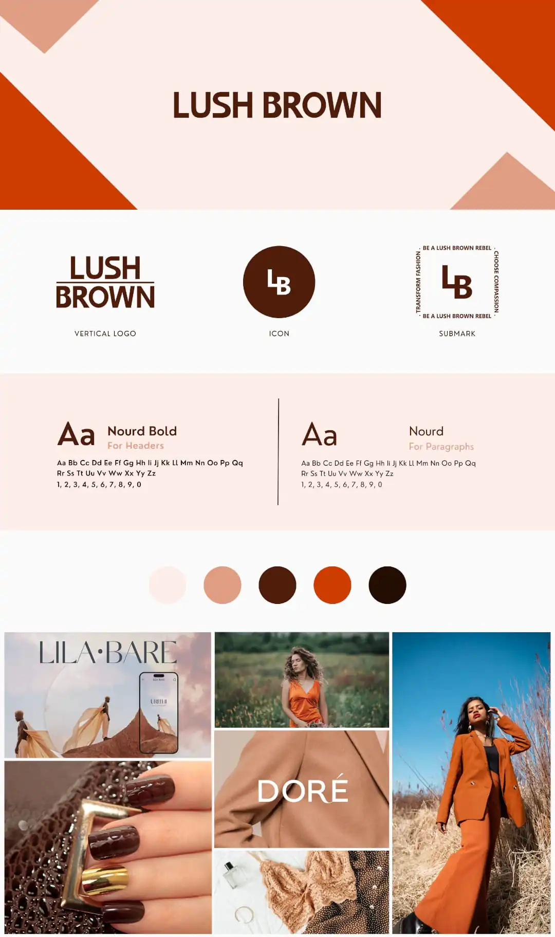 Lush Brown Brand Kit