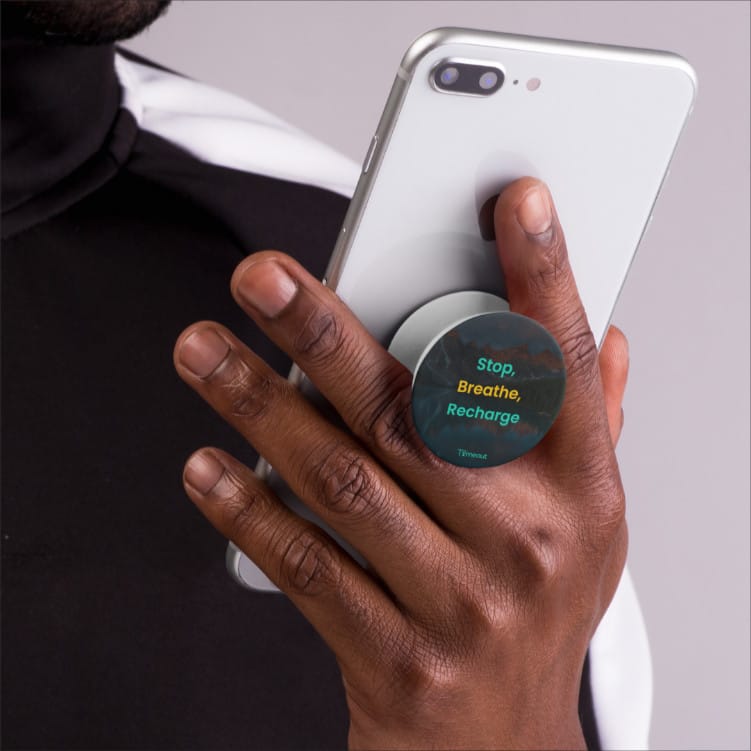Timeout Phone Grip Mockup